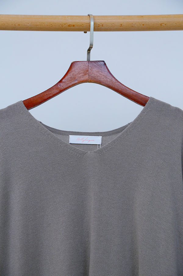 Smith Boxy Knit Top Taupe