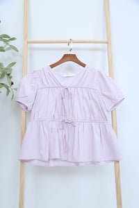 Fab Pleat Blouse Periwinkle (Backorder)