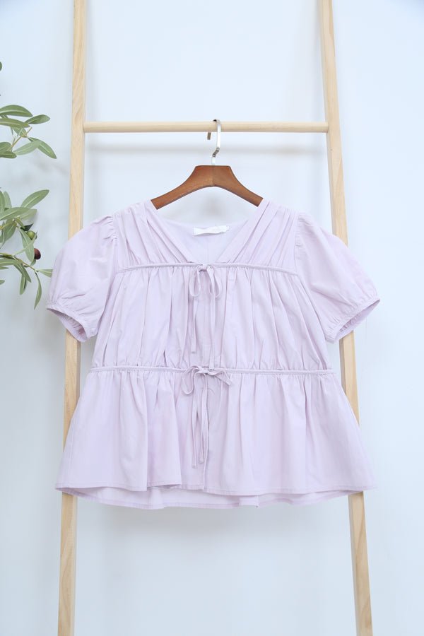 Fab Pleat Blouse Periwinkle (Restock)