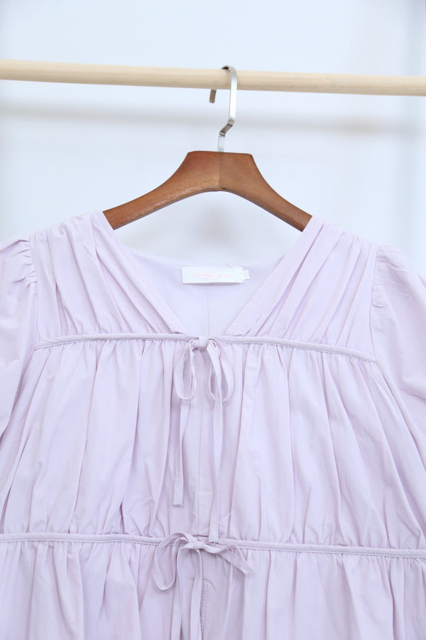 Fab Pleat Blouse Periwinkle (Restock)