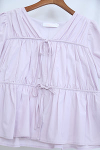 Fab Pleat Blouse Periwinkle (Backorder)