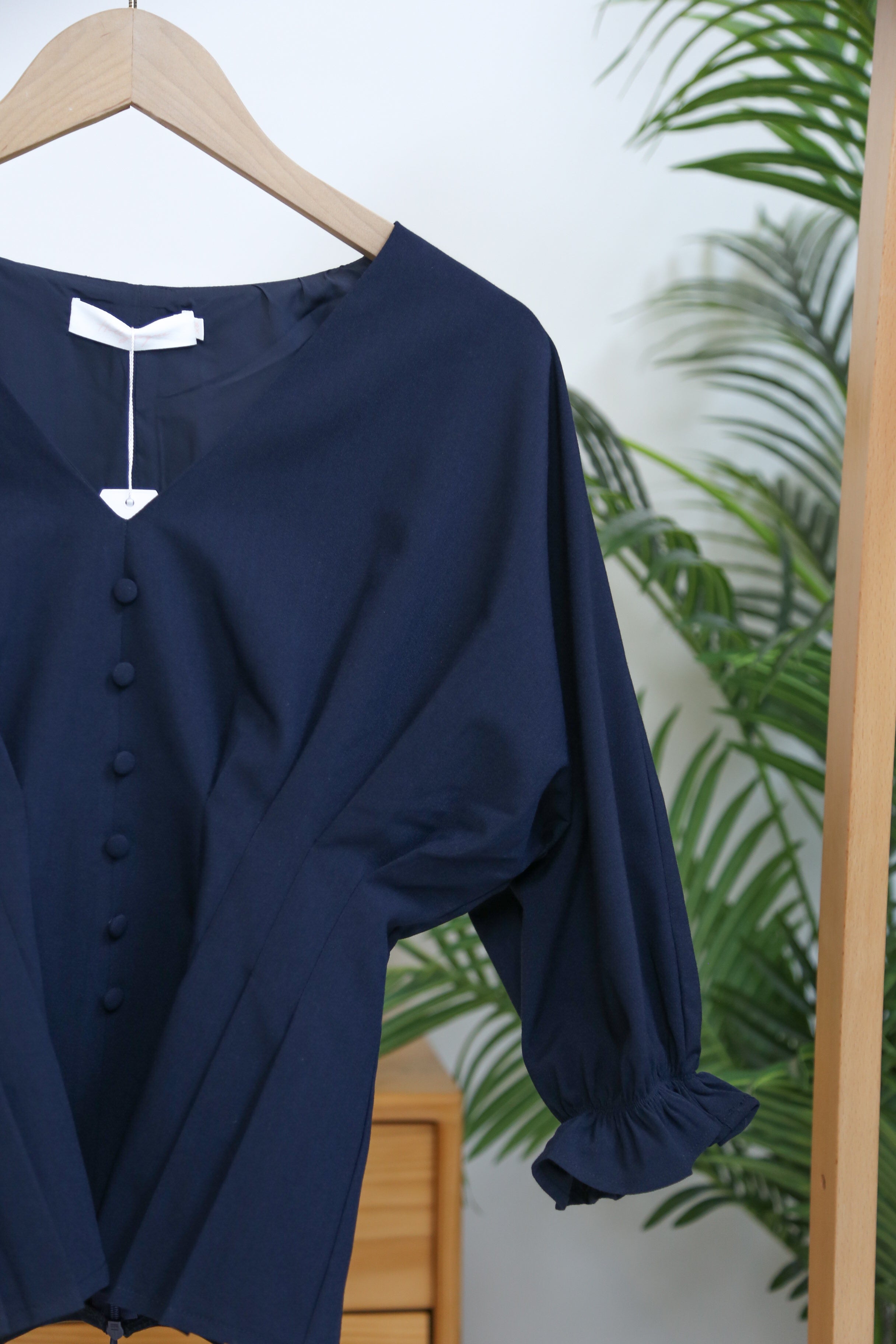 Kyoto Waist Blouse Navy