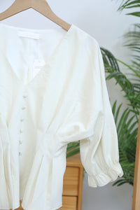 Kyoto Waist Blouse Ivory