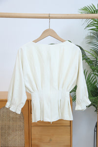 Kyoto Waist Blouse Ivory