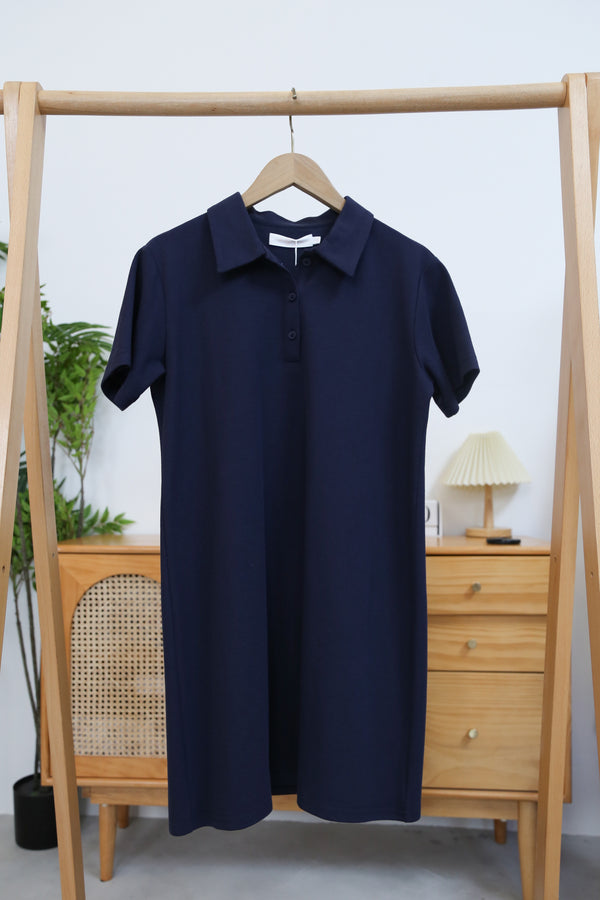 Ace Line Polo Dress Navy