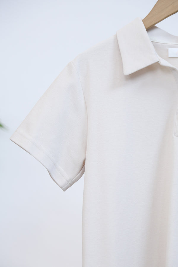 Ace Line Polo Dress Oat