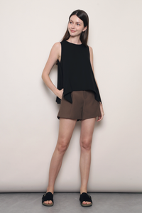 Ivory Coast Scarf Top Black
