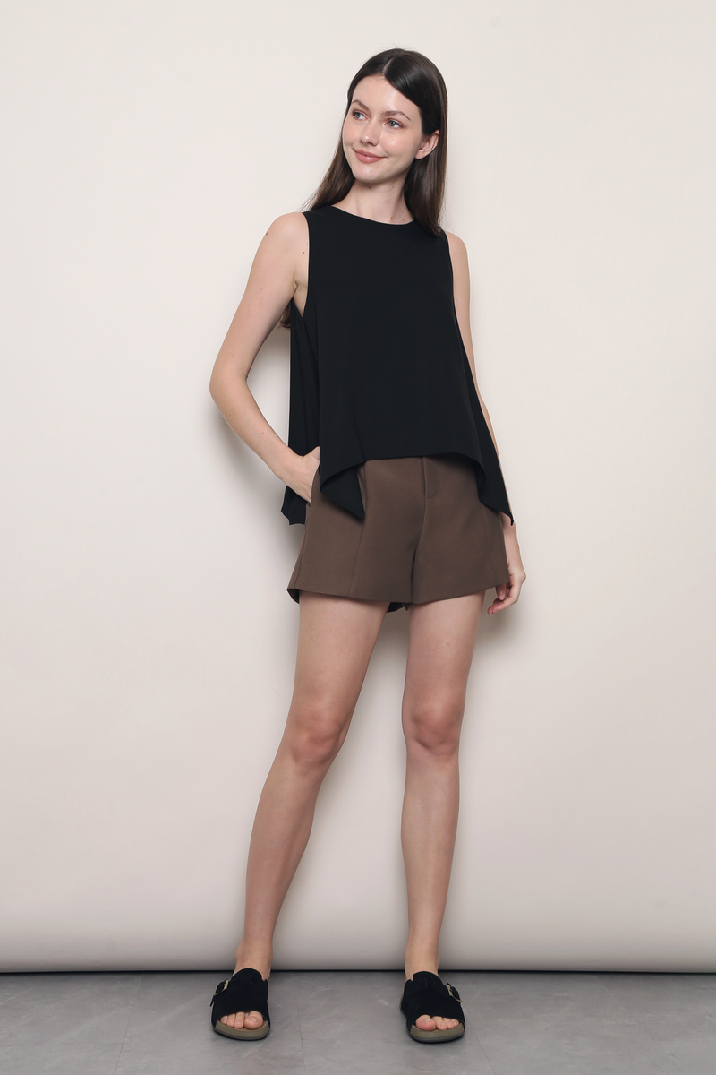 Ivory Coast Scarf Top Black