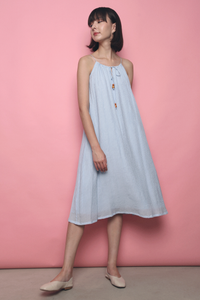 Injeo Textured Midi Dress Sky