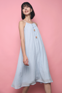 Injeo Textured Midi Dress Sky