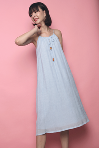 Injeo Textured Midi Dress Sky