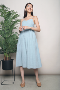 Indie Sweetheart Midi Dress Teal