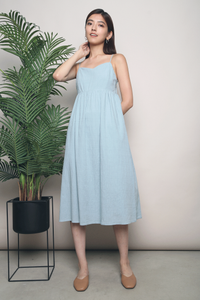 Indie Sweetheart Midi Dress Teal