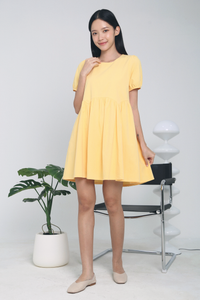 Jennie Babydoll Dress Yellow