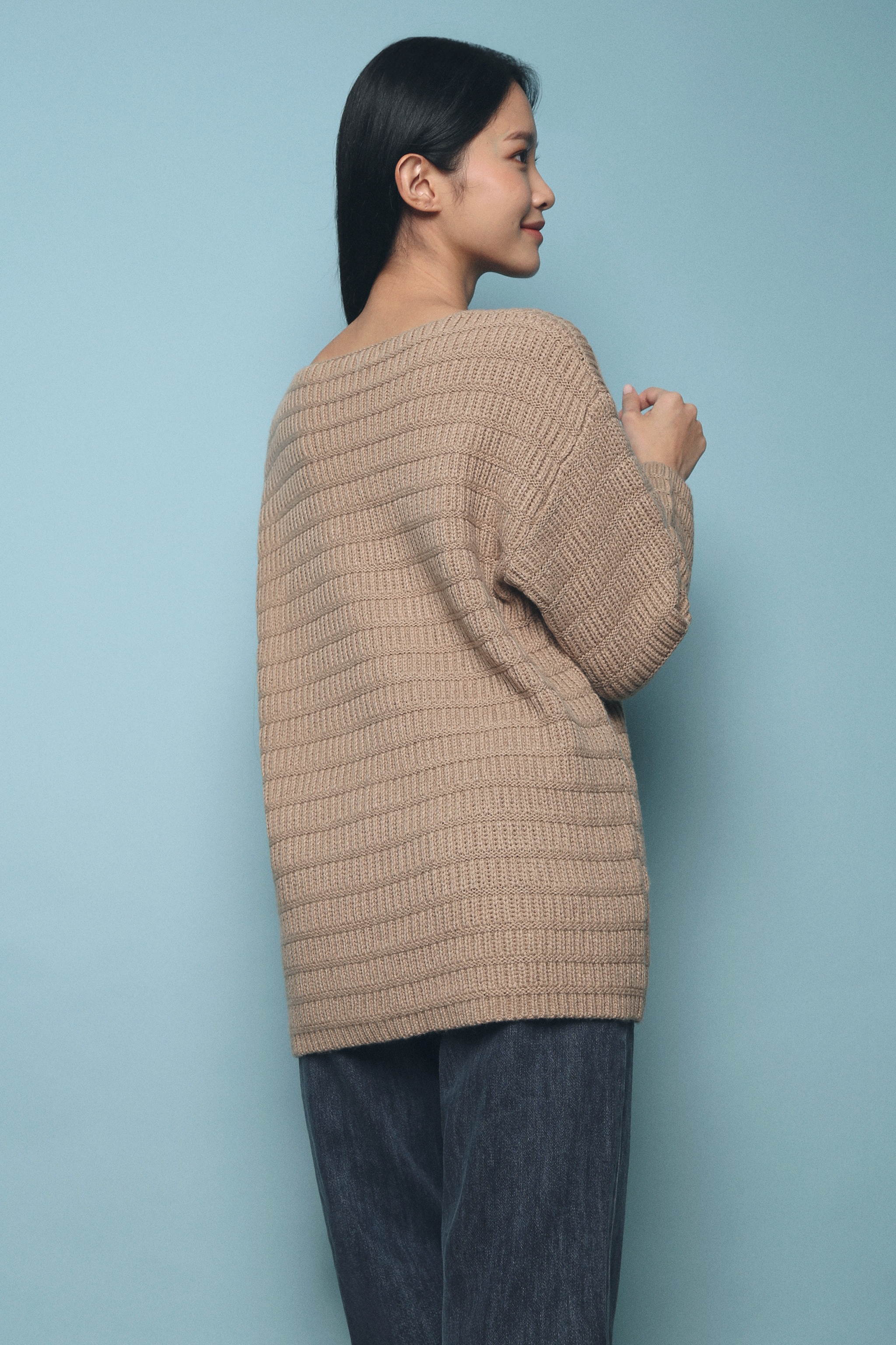 Jeomi Knit Sweater Camel