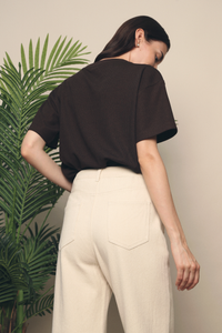 Jovia Waffles Tee Brown