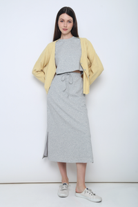 Justine Oversized Knit Cardigan Butter Yellow