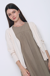 Justine Oversized Knit Cardigan Cream