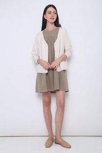 Justine Oversized Knit Cardigan Cream