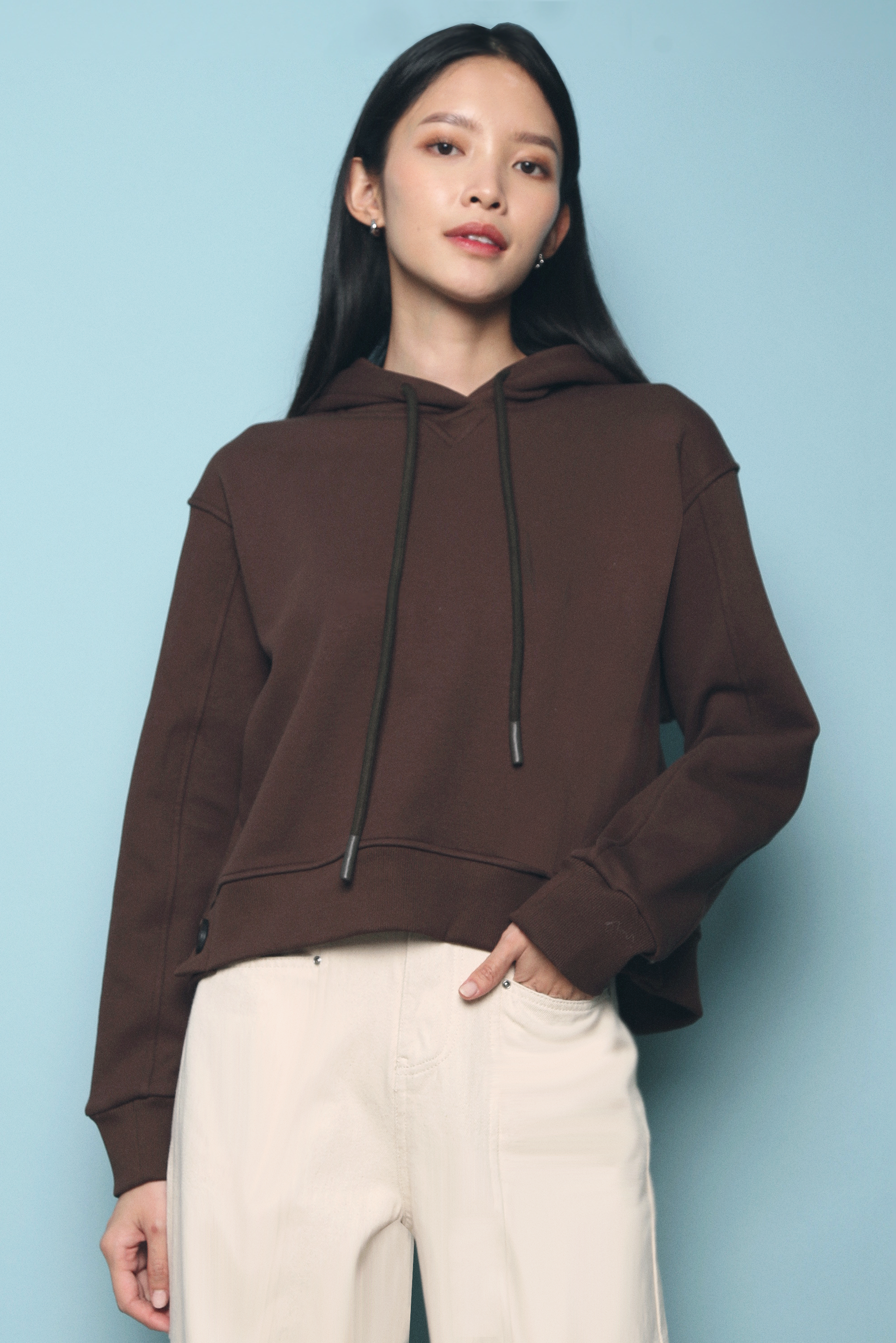 Kaia Hooded Sweater Brown