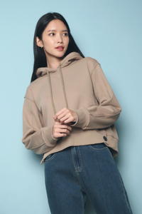 Kaia Hooded Sweater Taupe