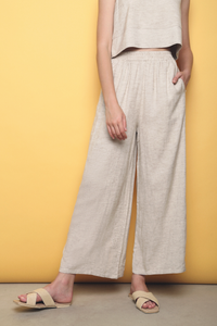 Karena Linen 2-Piece Set (Bottom) Cream (Restock)