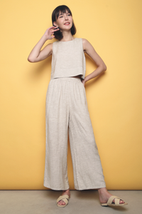 Karena Linen 2-Piece Set (Bottom) Cream (Restock)