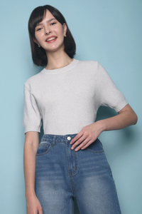 Kev Knit Blouse Grey