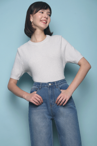 Kev Knit Blouse Grey