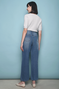 Kev Knit Blouse Grey