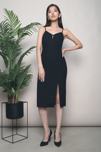Khloe Cutout Shift Dress Black