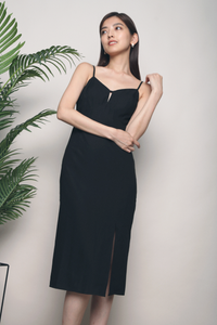 Khloe Cutout Shift Dress Black