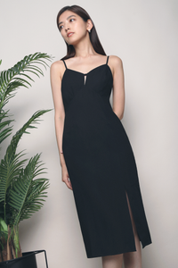 Khloe Cutout Shift Dress Black