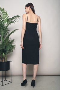 Khloe Cutout Shift Dress Black