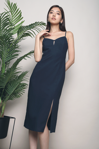 Khloe Cutout Shift Dress Navy
