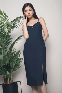 Khloe Cutout Shift Dress Navy