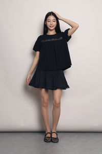 Lace Is More Blouse Black