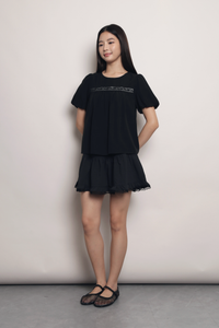 Lace Is More Blouse Black