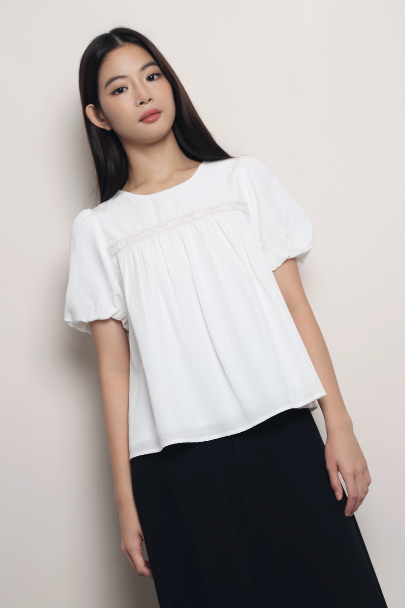Lace Is More Blouse White