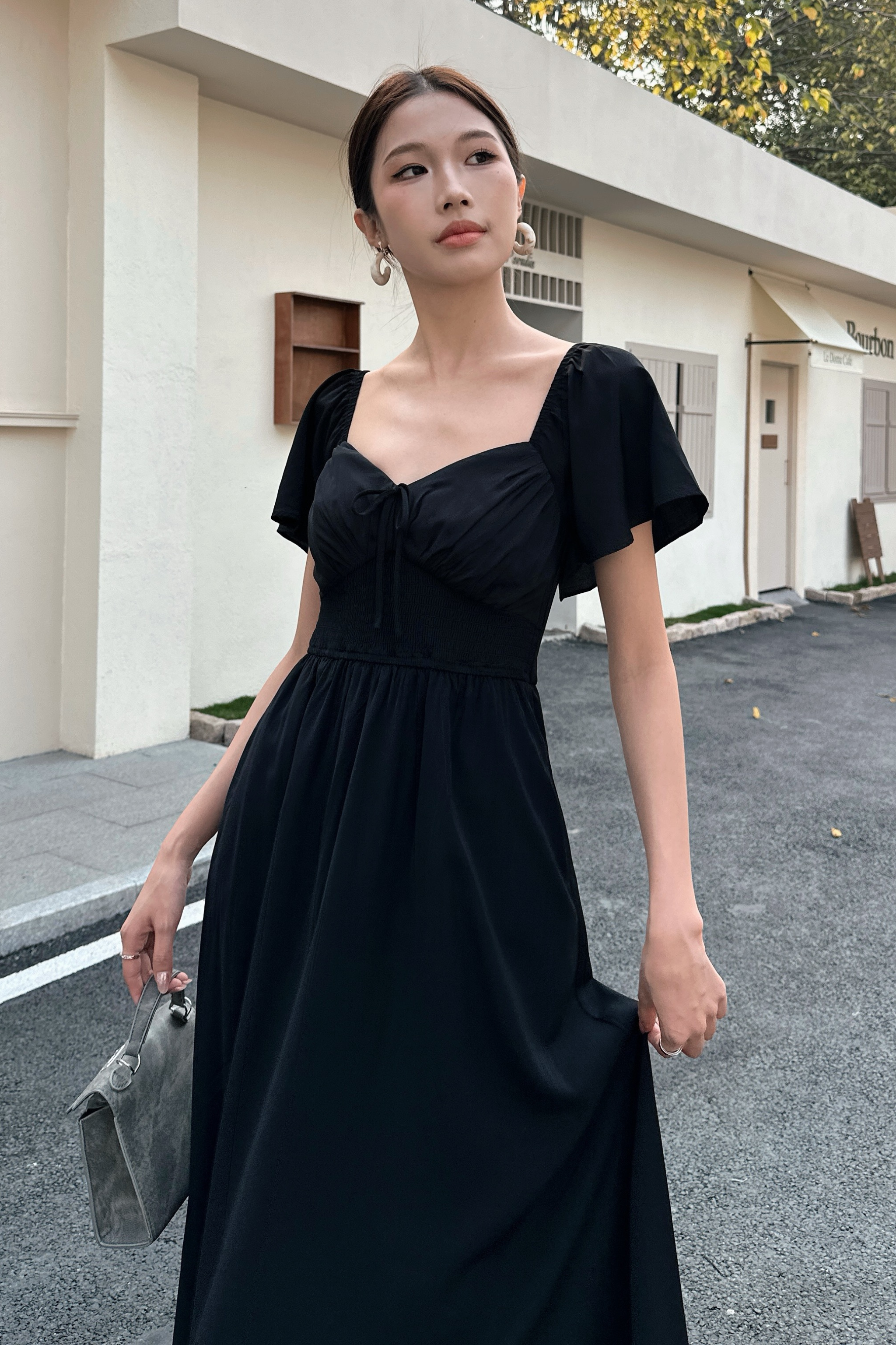 evening midaxi dress Women's Chocolate Soft Touch One Shoulder Midaxi Dress
