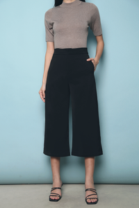 Lesley Tailored Culottes Black