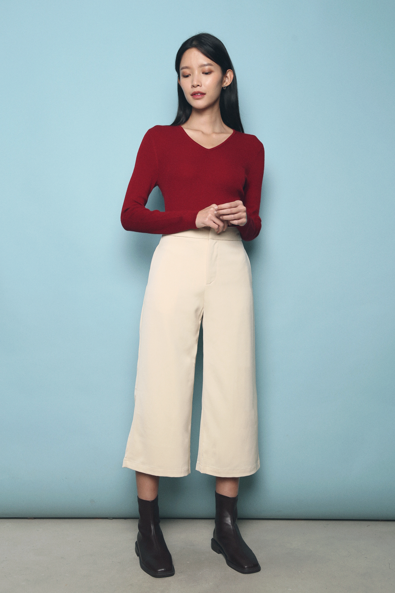 Lesley Tailored Culottes Malt