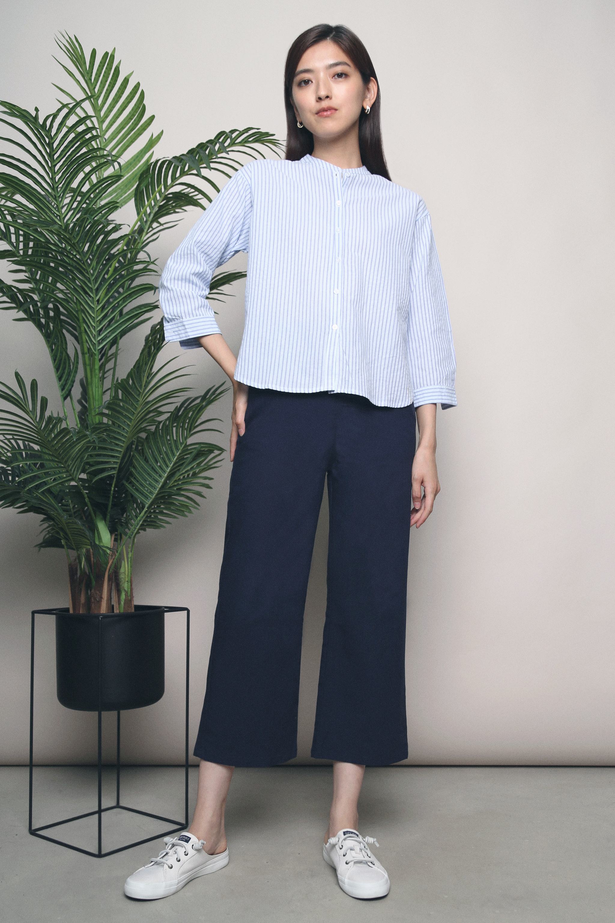 Lilie Stripe Shirt Blue