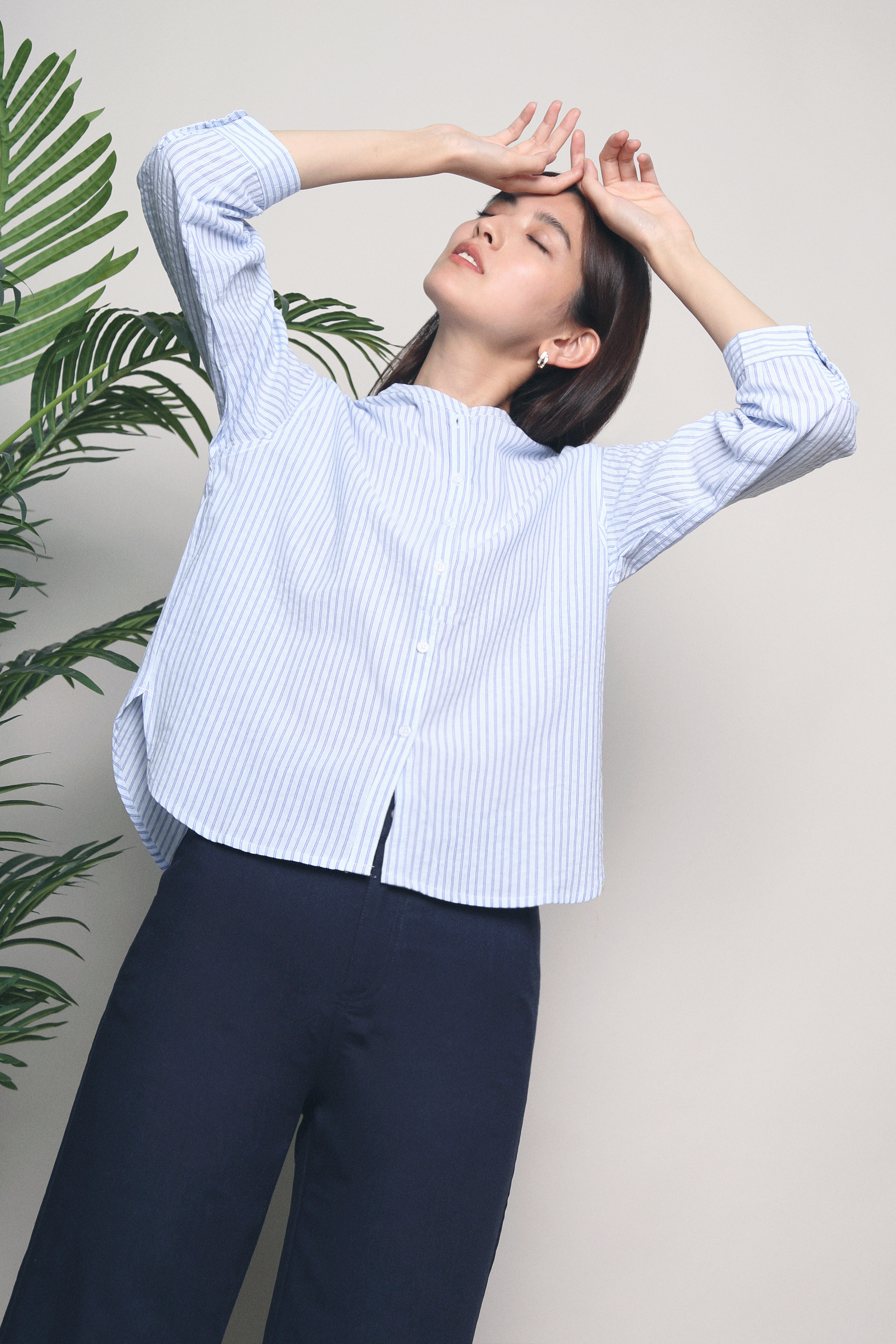Lilie Stripe Shirt Blue