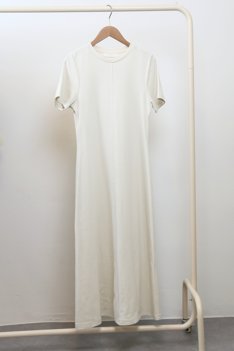 Loft Maxi Tee Dress Cream Hollyhoque Loft Maxi Tee Dress Cream Hollyhoque