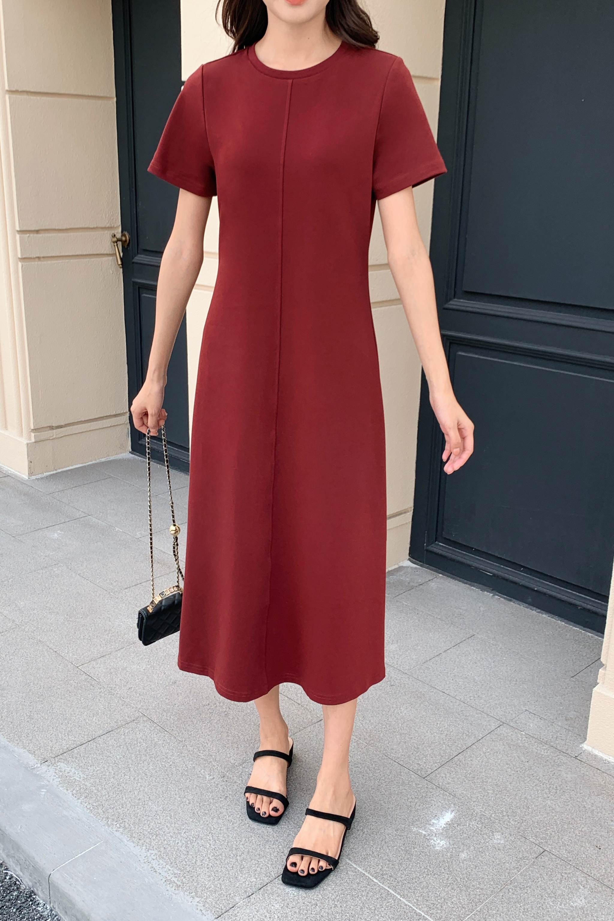 Loft Maxi Tee Dress Merlot (Restock) Hollyhoque Loft Maxi Tee Dress Merlot (Restock) Hollyhoque