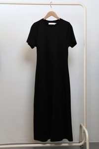 Loft Maxi Tee Dress Black (Restock)