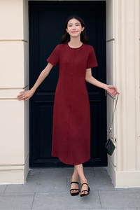 Loft Maxi Tee Dress Merlot (Restock)