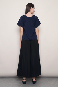 Loop Muse Flutter Blouse Navy
