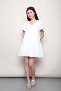 Love Story Dropwaist Dress White (Backorder)